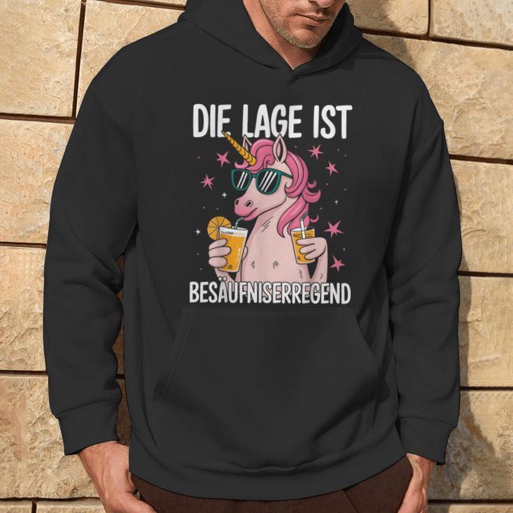 Die Lage Ist Besäufniserregend Saying Party Outfit Kapuzenpullover Lebensstil