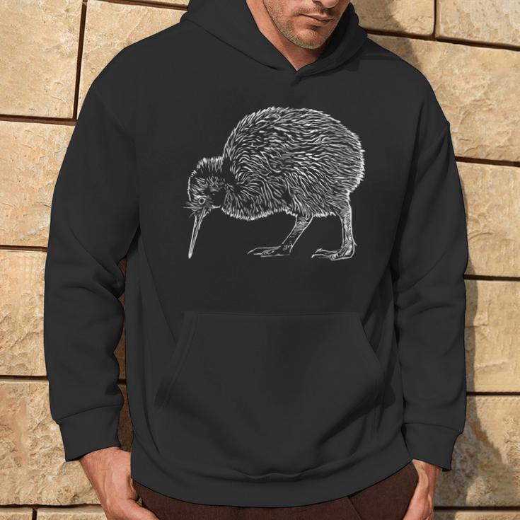 Drawing New Zealand Kiwi Bird Kapuzenpullover Lebensstil