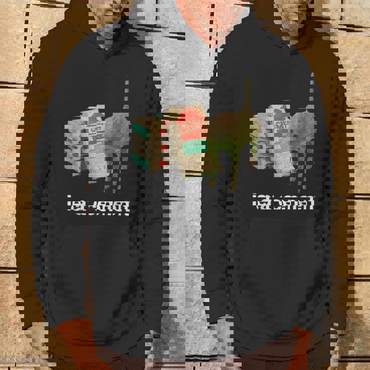 I Eat Cement Cat Offensive Inappropriate Adult Meme Hoodie Lifestyle
