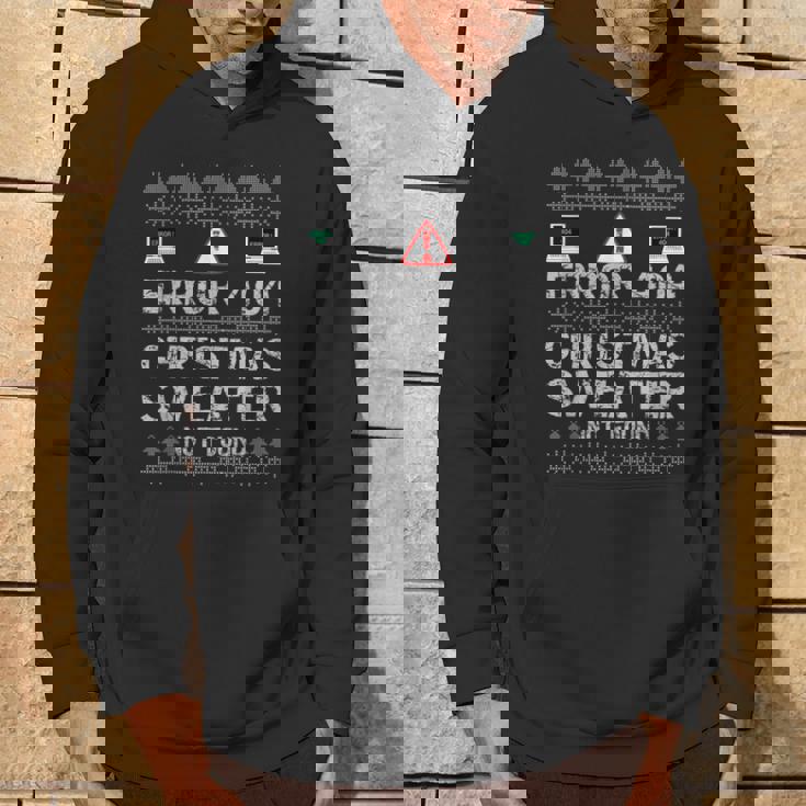 Error 404 Sweater Not Found Computer Christmas Felpa con cappuccio Estilo de vida