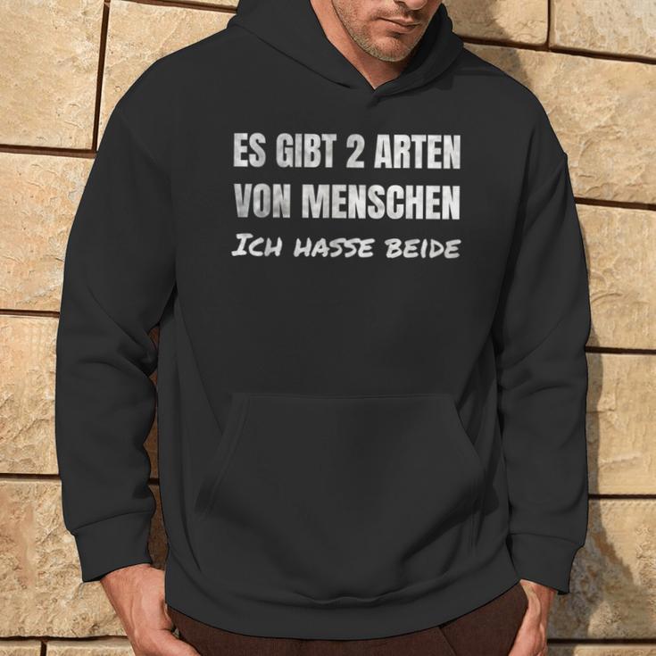 Es Gibt Zwei Typeson Menschen Ich Hasse Both Sarkasmus Kapuzenpullover Lebensstil