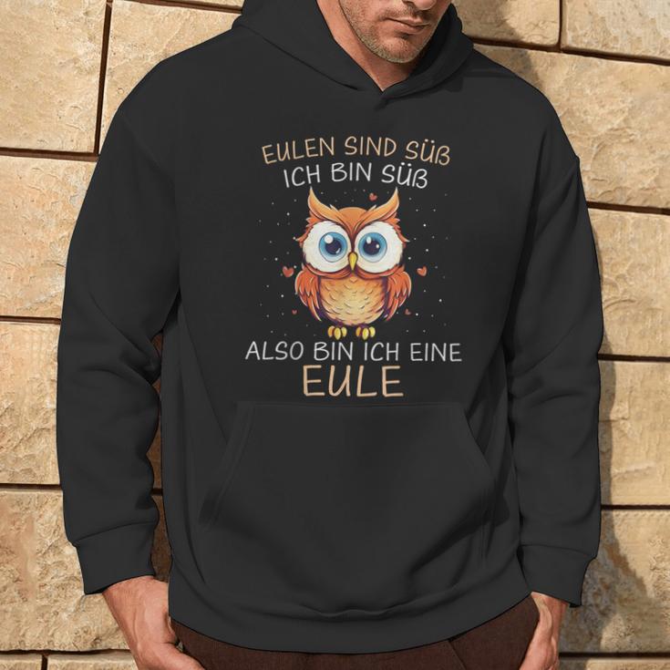 Eule Eulen Sind Süß Ich Bin Süß Also Bin Ich Eine Eule Kapuzenpullover Lebensstil