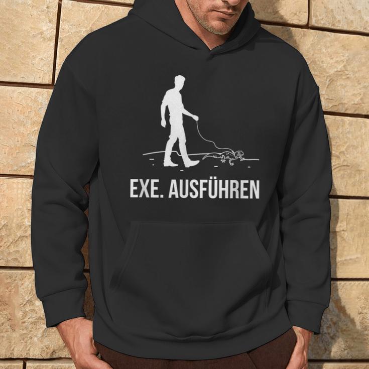 Exe Run Programmer Programming Computer Nerd Kapuzenpullover Lebensstil