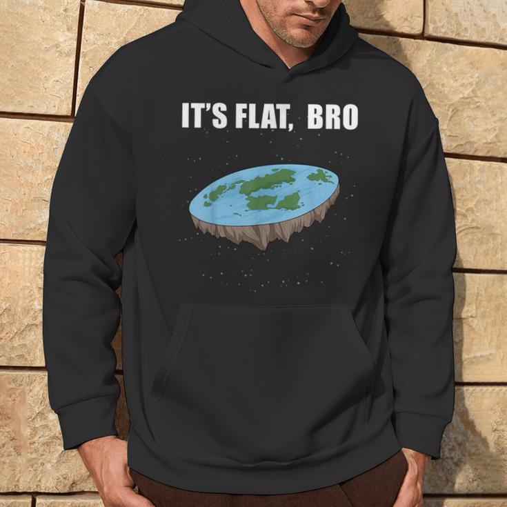 Flat Earth Die Erde Ist Flach Erde Disk Kapuzenpullover Lebensstil