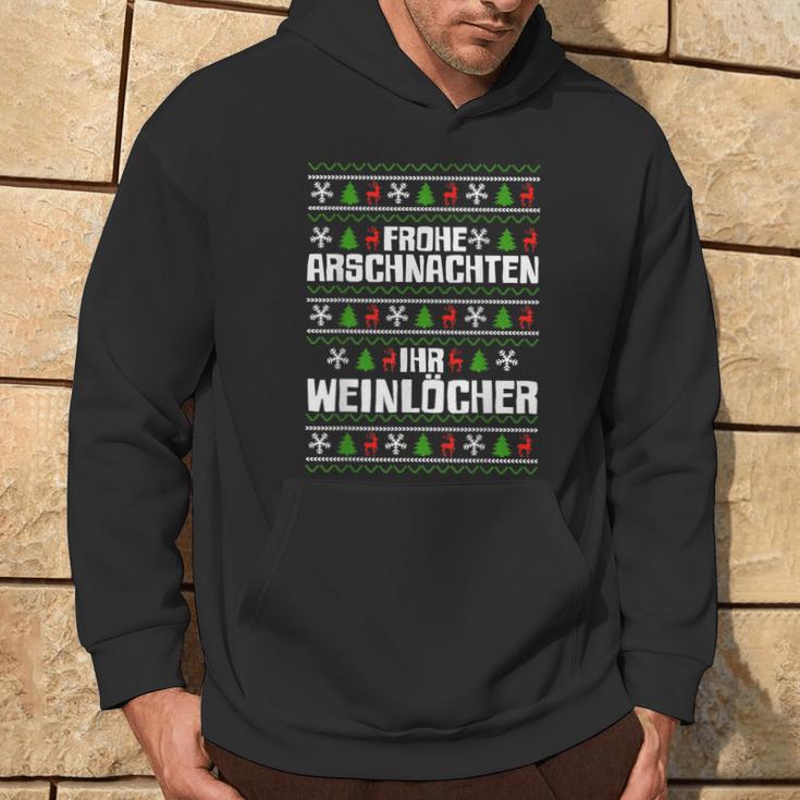 Frohe Arschnachten Ihr Weinlöcher Costume Kapuzenpullover Lebensstil