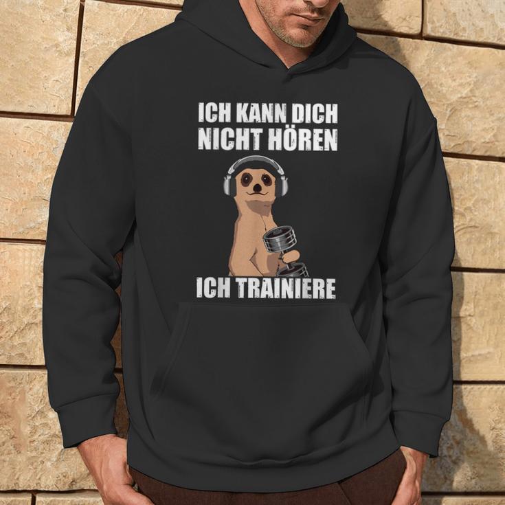 Bodybuilding Ich Kann Dich Nicht Hören Ich Kapuzenpullover Lebensstil