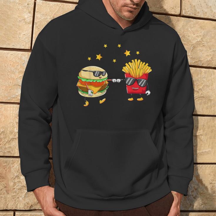 Burger And Pommes Friends Cheeseburger Hamburger Kapuzenpullover Lebensstil