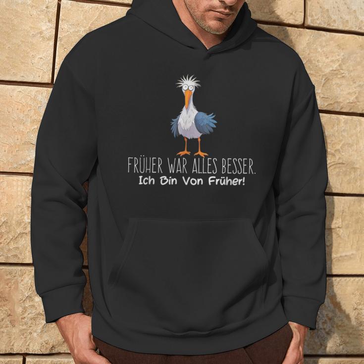 Cute Seagull Früher War Alles Besser Ich Binon Früher German Kapuzenpullover Lebensstil