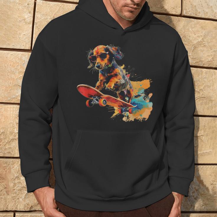 Skateboard Dog Kapuzenpullover Lebensstil