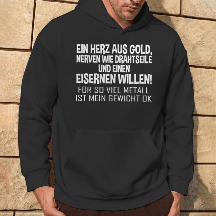 With Slogan Ein Herz Aus Gold Kapuzenpullover Lebensstil