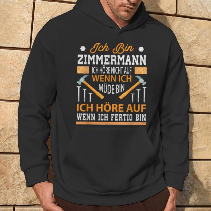 Slogan Zimmermann Idea For Craftsmen Kapuzenpullover Lebensstil