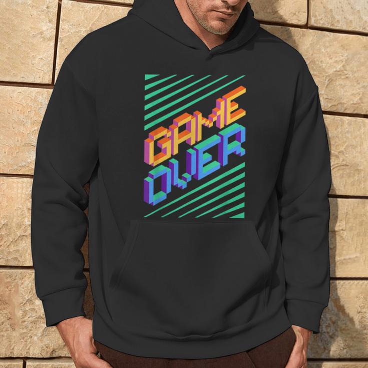 Game Over Iintage Retro Console Ps5 Gaming Kapuzenpullover Lebensstil