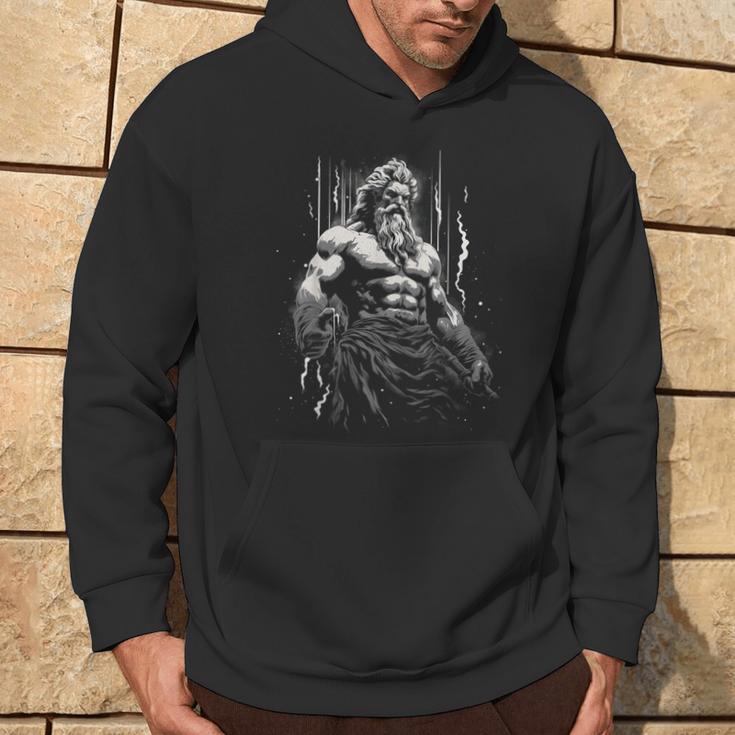 Greek Mythology Ancient Antique Icon Zeus Kapuzenpullover Lebensstil