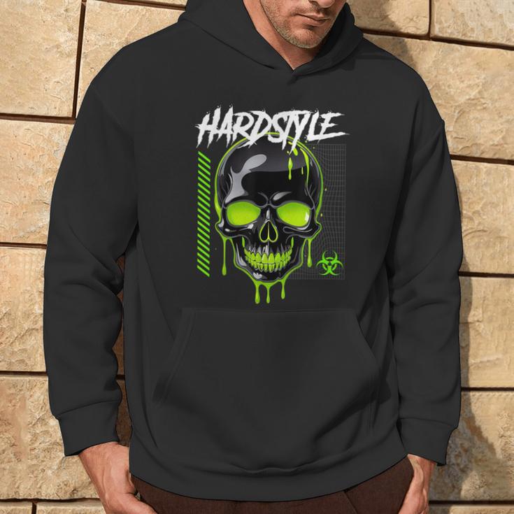 Hardstyle Rave Outfit Cráneoerde En Ácido Retro Sudadera - Regaloses