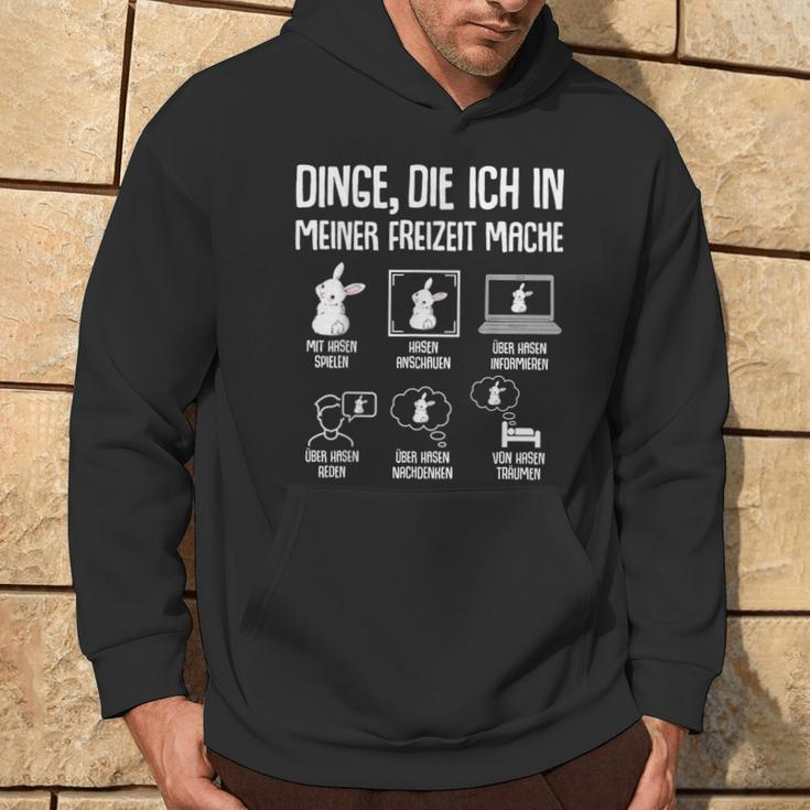 Hasen Kaninchen Hase Dinge Die Ich In Meiner Freizeit Mache Kapuzenpullover Lebensstil