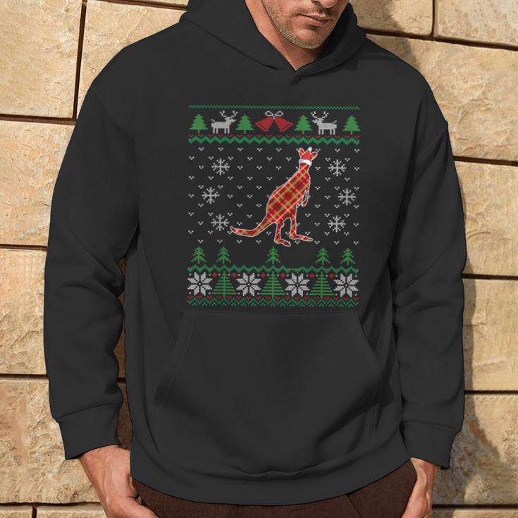 Hässliches Weihnachtskänguru Australien & Aussie Animal Kapuzenpullover Lebensstil