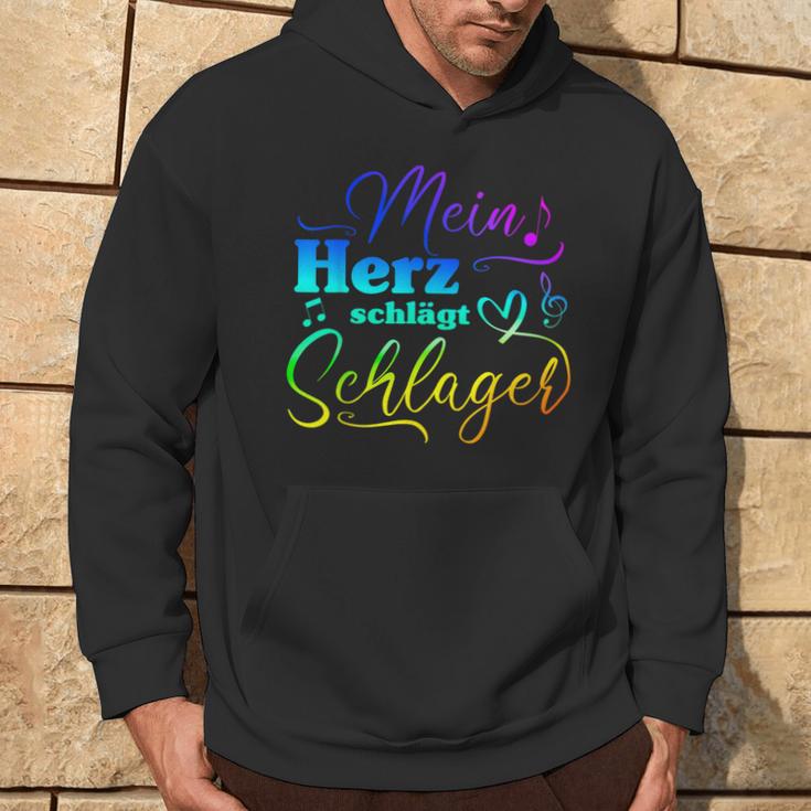 My Heart Beats For Schlagermusik Kapuzenpullover Lebensstil