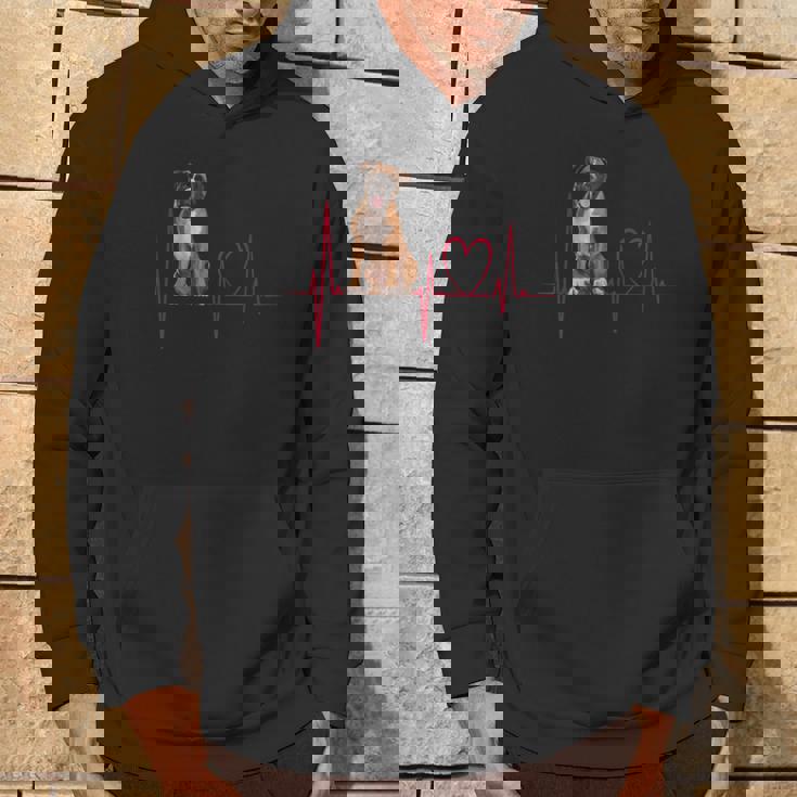 Heartbeat Boxer Dog Hoodie Lifestyle