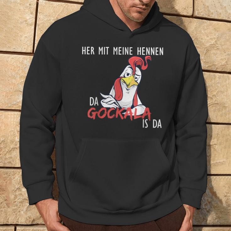 With My Hennen Da Gockala Ist Da Bauern Kapuzenpullover Lebensstil