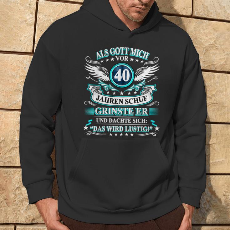 Herren Als Gott Michor 40 Jahen Krinste Er 40Th Birthday Kapuzenpullover Lebensstil