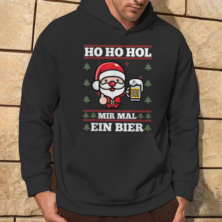 Ho Ho Hol Mir Mal Ein Bier Ugly Christmas S Kapuzenpullover Lebensstil