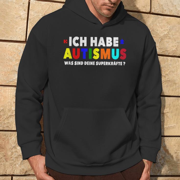 Ich Bin Autist Was Sind Deine Superkräfte Autismusbewusstsein German Kapuzenpullover Lebensstil