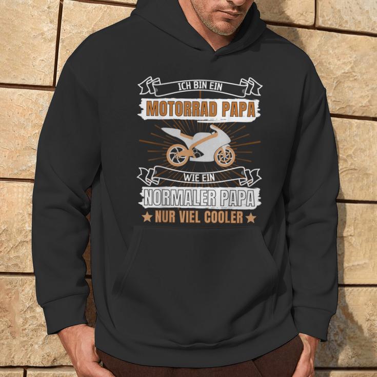 Ich Bin Ein Motorrad Papa Wie Ein Normaler Papa Nur Cooler Kapuzenpullover Lebensstil