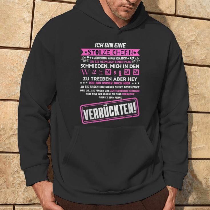 Ich Bin Eine Stolze Chefinon Einer Truppeerrückter Kapuzenpullover Lebensstil