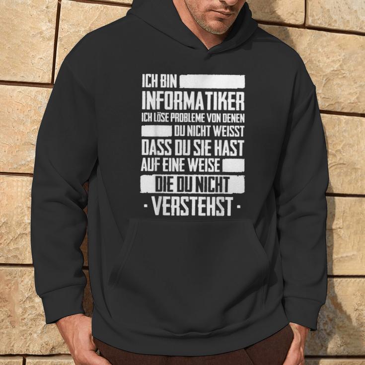 Ich Bin Informatiker Nerd Programmer Slogan Kapuzenpullover Lebensstil