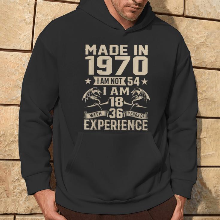 Ich Bin Nicht 54 Ich Bin 18 Jahre Alt Und Habe 36 Jahre Olt Geburtstag 1970 Kapuzenpullover Lebensstil