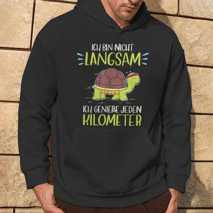 Ich Bin Nicht Langsam Ich Genießen Jeden Kilometer Running Kapuzenpullover Lebensstil