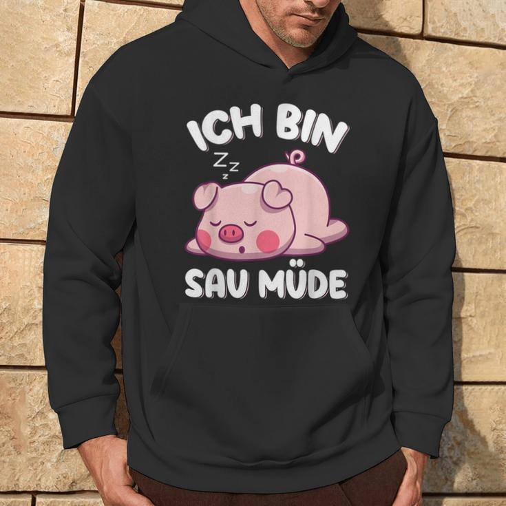 Ich Bin Sau Müde Schwin Sleep Kapuzenpullover Lebensstil