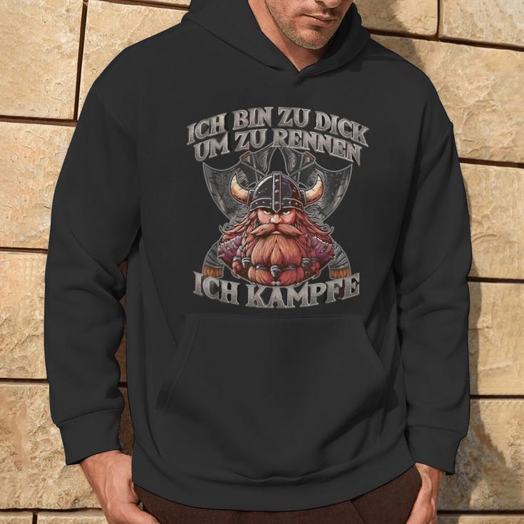 Ich Bin Zu Dick Um Zu Rennen Ich Bin Zu D Kapuzenpullover Lebensstil