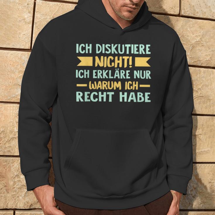 Ich Diskutiere Nicht Ich Erkläre Nur Warum Ich Right German Kapuzenpullover Lebensstil