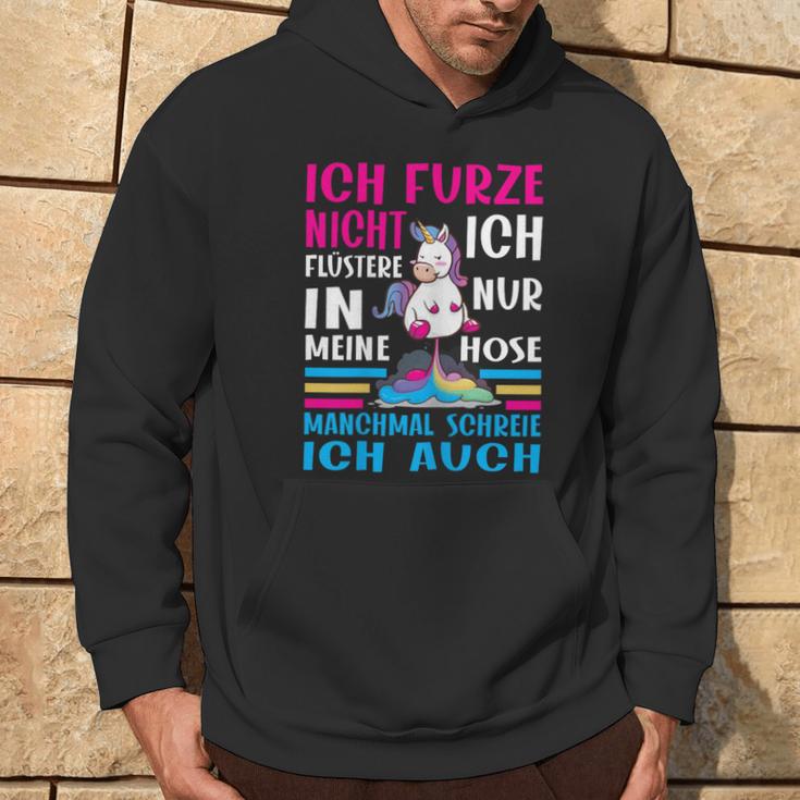 Ich Furze Nicht Ich Wistere Farten Unicorn Pupsen Kapuzenpullover Lebensstil