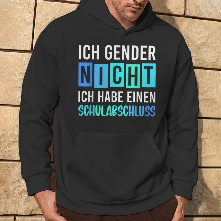 Ich Gender Nicht Ich Habe Einen Schulabschluss Blue Kapuzenpullover Lebensstil