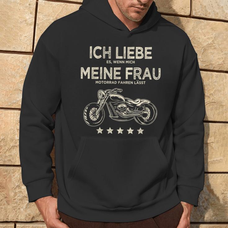 Ich Liebe Es Wenn Meine Frau Mich Motorrad Fahren Lässt Lässt Kapuzenpullover Lebensstil