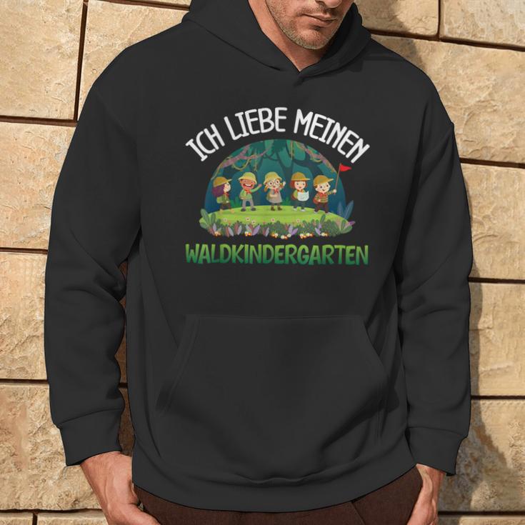 Ich Liebe Meinen Waldkindergarten Waldkind Kapuzenpullover Lebensstil