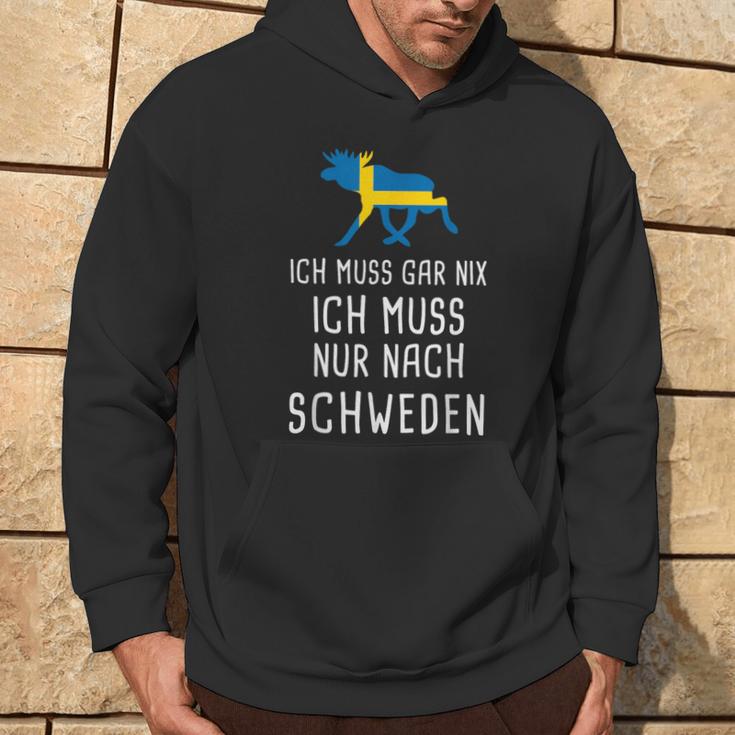 Ich Muss Gar Nix Ich Muss Nur Nach Sweden S Kapuzenpullover Lebensstil