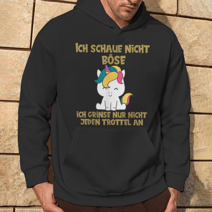 Ich Schaue Nicht Böse Süßer Einhorn With Humour Sar Kapuzenpullover Lebensstil