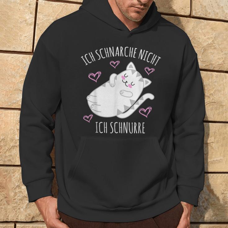 Ich Schnarche Nicht Ich Schnurre Saying Sleep Pyjama Kapuzenpullover Lebensstil