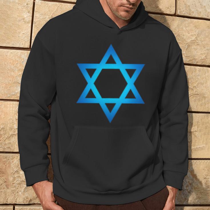 Israel Flag Small Star Of David Judaism Hexagram Symbol Kapuzenpullover Lebensstil