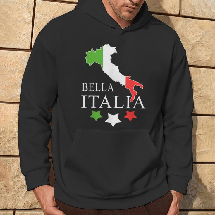 Italia Bella Italia With Italian Map Italy Kapuzenpullover Lebensstil