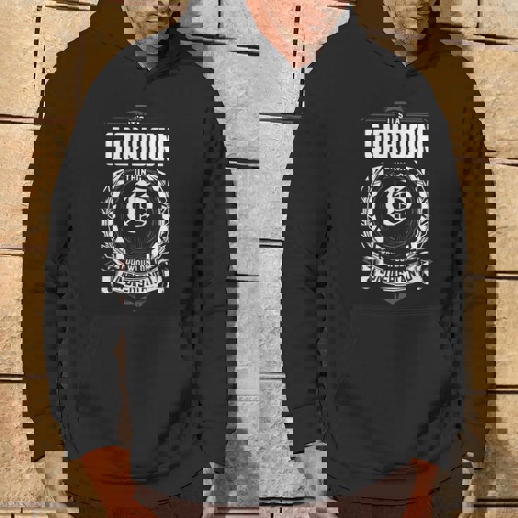 It's A Gordon Thing You Wouldn't Understand Personalized Last Name For Gordon Hoodie Lifestyle