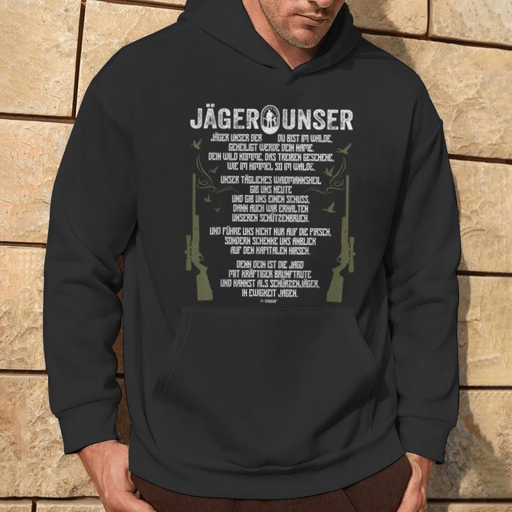 Jäger Unser Jägerunser Hunting Kapuzenpullover Lebensstil