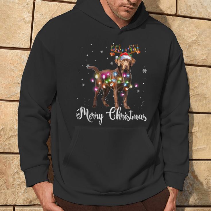 Labrador Retriever Christmas Reindeer Dog Lover Kapuzenpullover Lebensstil