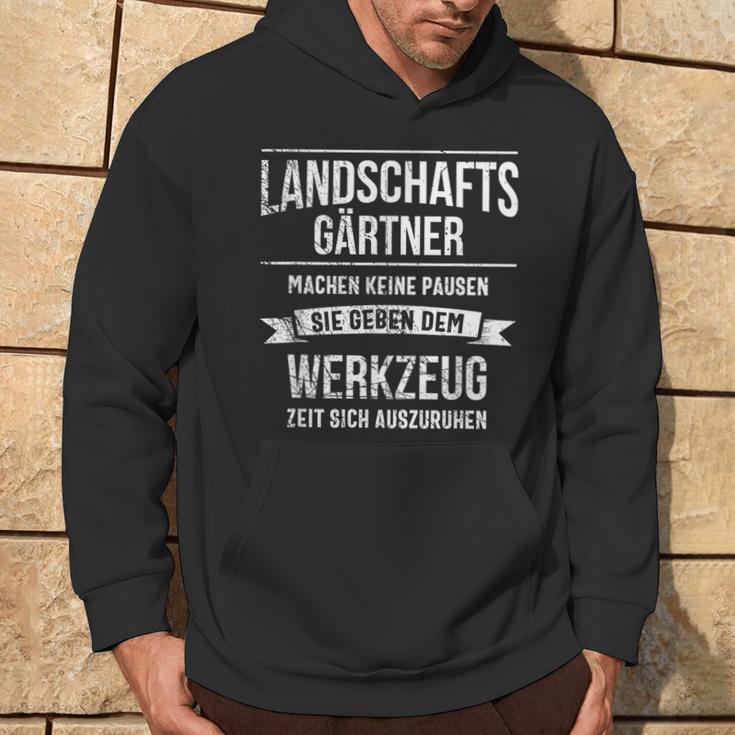 Landschaftgärtner Galabau Slogan Kapuzenpullover Lebensstil