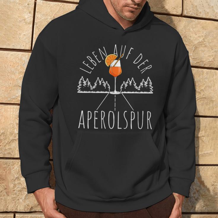 Leben Auf Der Aperolspur Aperolspur Aperitif Spritz Kapuzenpullover Lebensstil