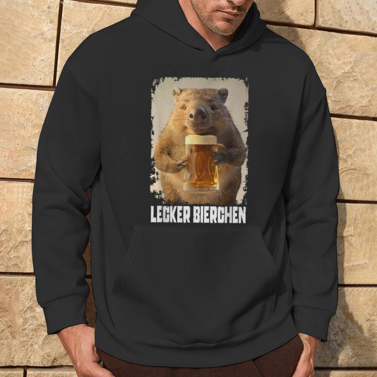 Lecker Bierchen Wombat Kapuzenpullover Lebensstil