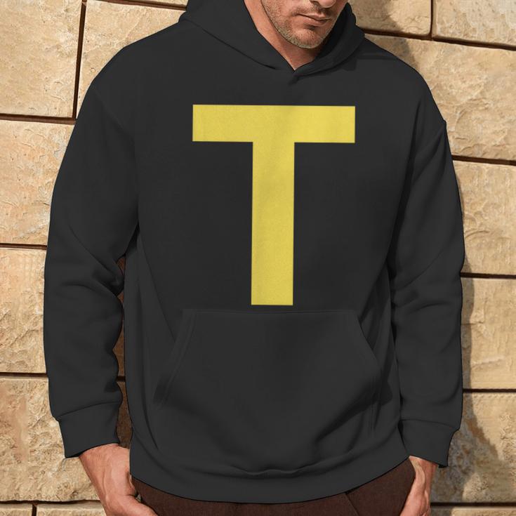 thumbnail image 2 of Letter T Chipmunk Halloween Costume Green Hoodie Cotton Long 2 of 9